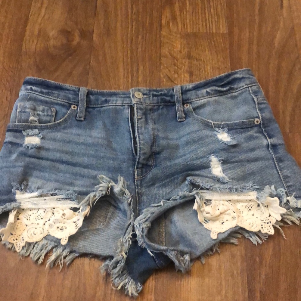 Blue jean shorts